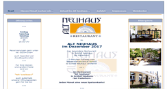 Desktop Screenshot of alt-neuhaus.de